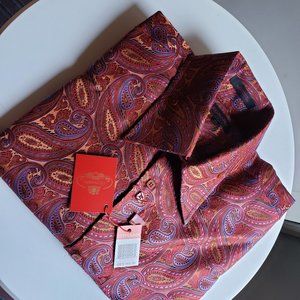 Leonardi Cuffed Men's Dress Shirt XL Brand new